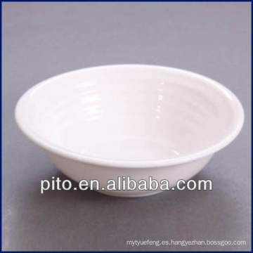 2013 P &amp; T nuevo diseño porcelana bowl con rayas de vino